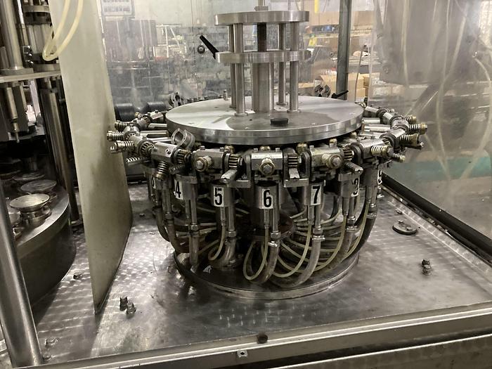 Used GAI Monoblock counterpressure 16 valve rinser, filler, crowner