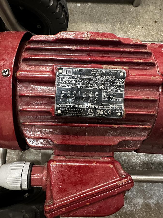 Used (2) Available - Carlsen & Associates cart mounted Waukesha Centrifugal Pump
