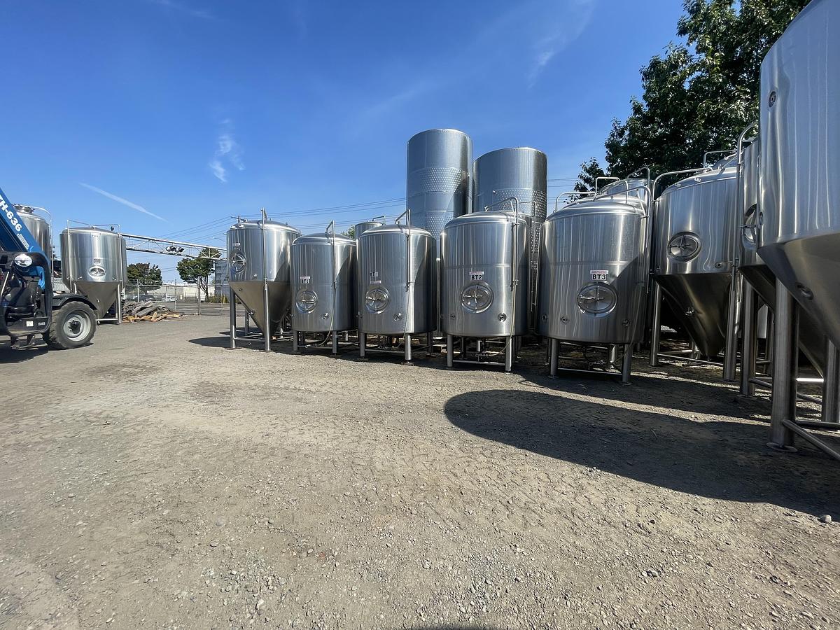 Used (4) Available - Used ABE American Beer Equipment 30 bbl / 930 Gal jacketed brite tank