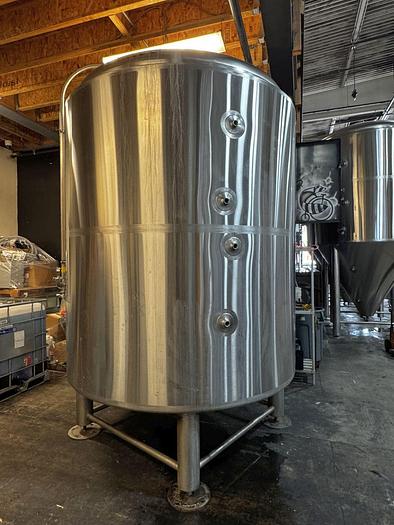 Used (1) available - PBST (Pacific Brew) 60 bbl jacketed brite tank