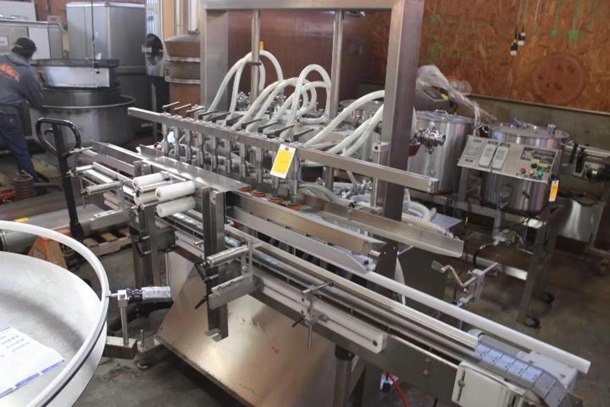 Used 2022 Accutek APOF Automatic 10 Valve Inline Filler