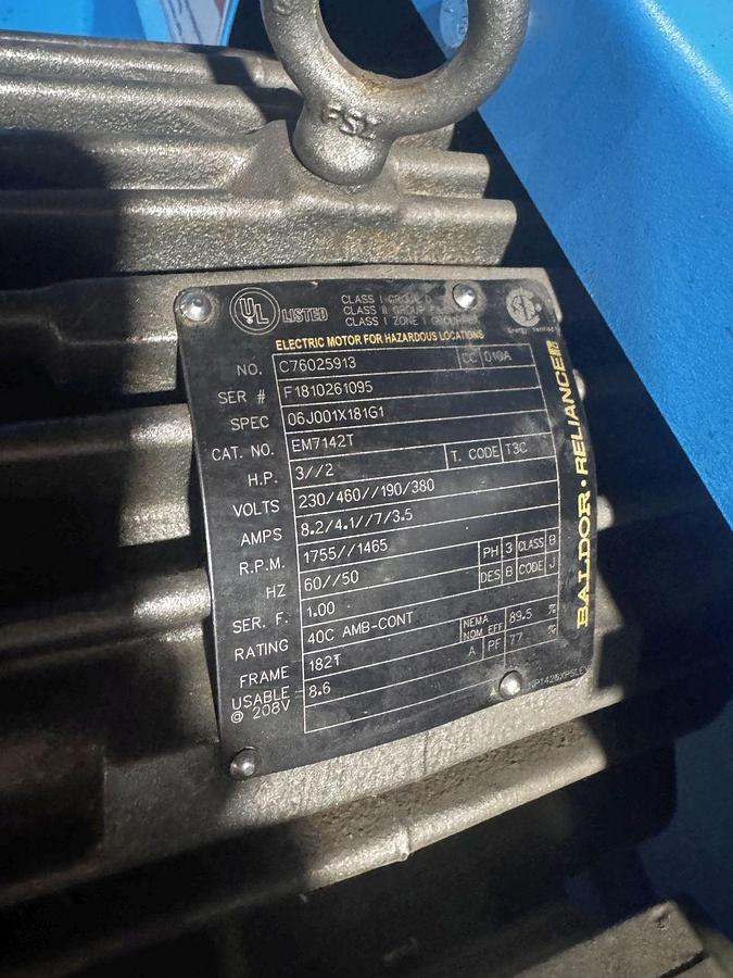 Used RMS 2 roll mill with bulk/super sack frma and infeed attachment