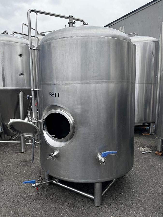 Used (1) Available - Used Premier Stainless 20 bbl / 620Gal jacketed brite tank