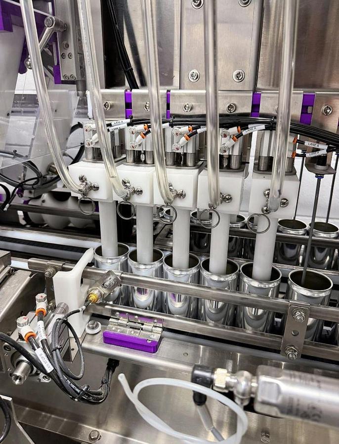 Used Used Twin Monkeys Beverage System Cimarron 10 head dual lane Canning Line