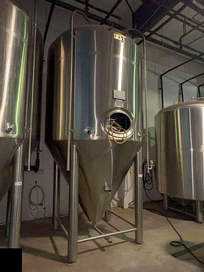 Used (3) available - Used PBST Pacific Brew 60 bbl / 1860 Gal Conical Jacketed Unitank Fermenters
