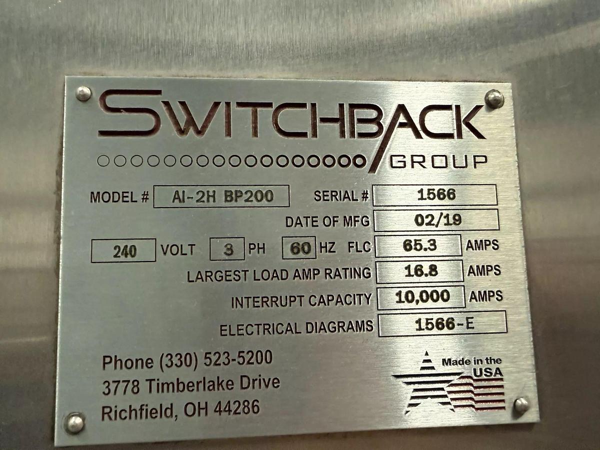 Used Used Switchback model AI-2H BP200 Brewpack 200 high speed cartoner