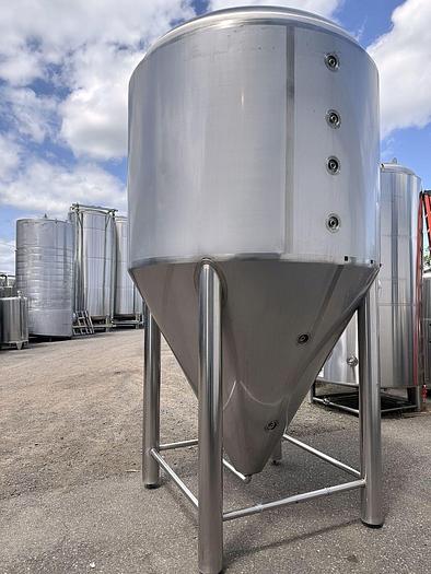 Used (4) Available - Used IDD 50 Bbl/60HL (1550Gal) Jacketed Conical Fermenter