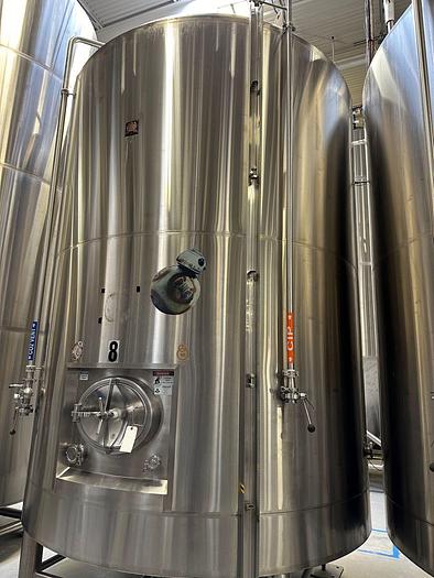 Used (2) Used Newlands 132BBL/ 4100 Gallon Jacketed Brite Tank