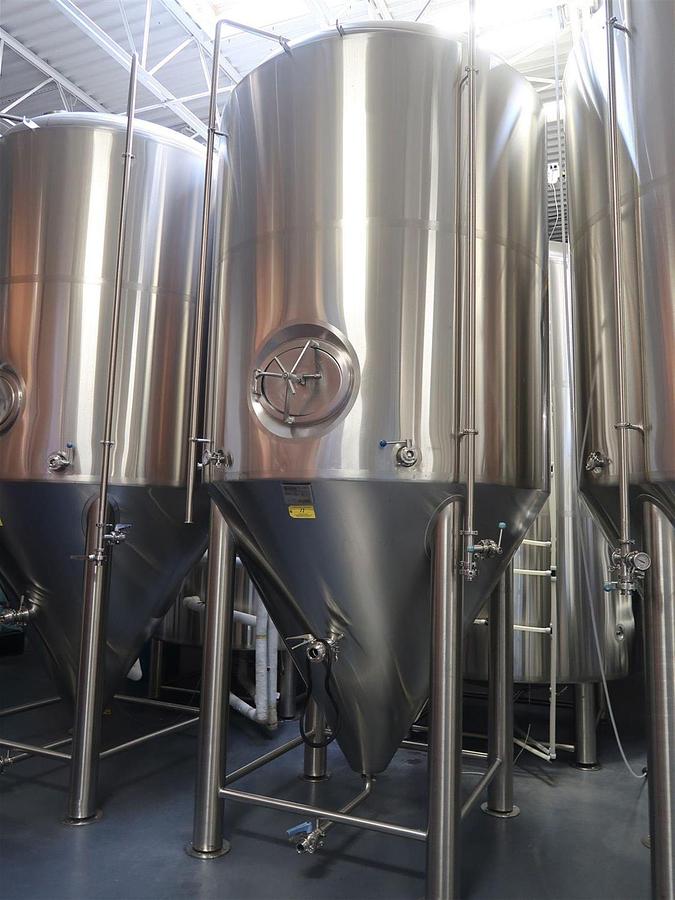 Used (3) Available - Prospero Brewpro 60 bbl / 1860Gal conical jacketed fermenter / storage tanks