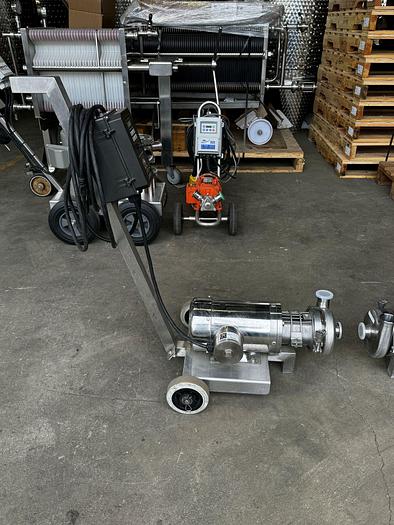 Used (2) available - Used CPE C114MD cart mounted centrifugal pumps - 1hp and 1.5hp