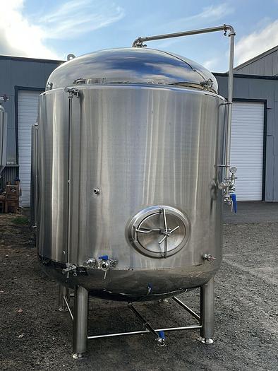 Used (1) available Used 40 bbl Jacketed Brite Tank