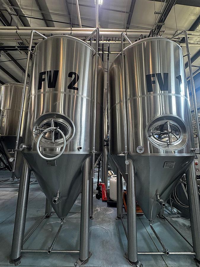 Used (2) Available - Used SK Prospero 30 bbl / 930Gal jacketed conical fermenters