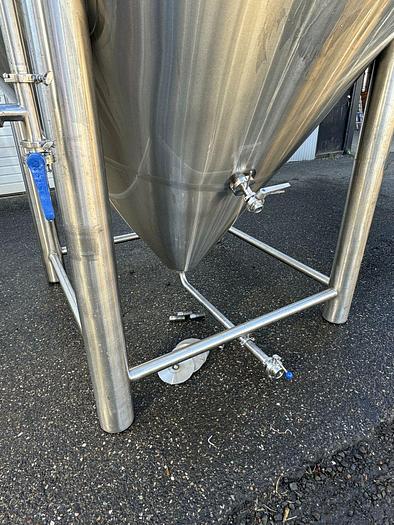 Used (1) Avaialable - Used ABE 90 bbl jacketed conical fermenter