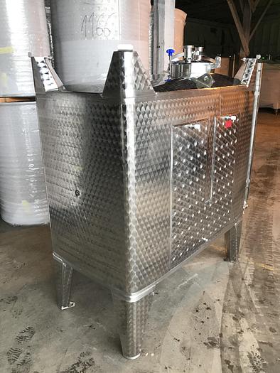 New Stock Letina 265 Gallon / 1000L Jacketed Square Storage Tote Tank