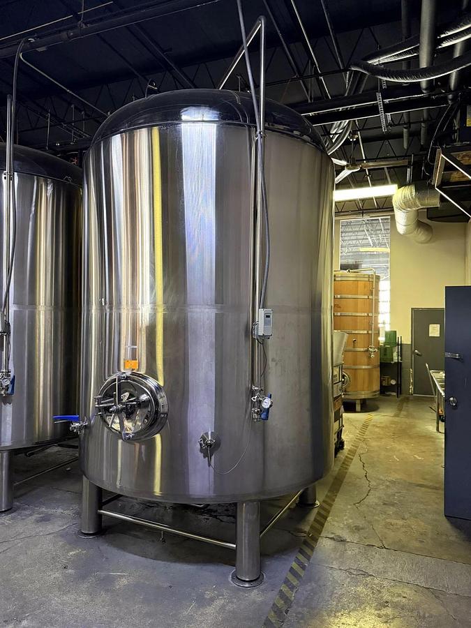 Used (2) Available - Used 60 bbl / 1860Gal Glacier jacketed brite/storage tanks