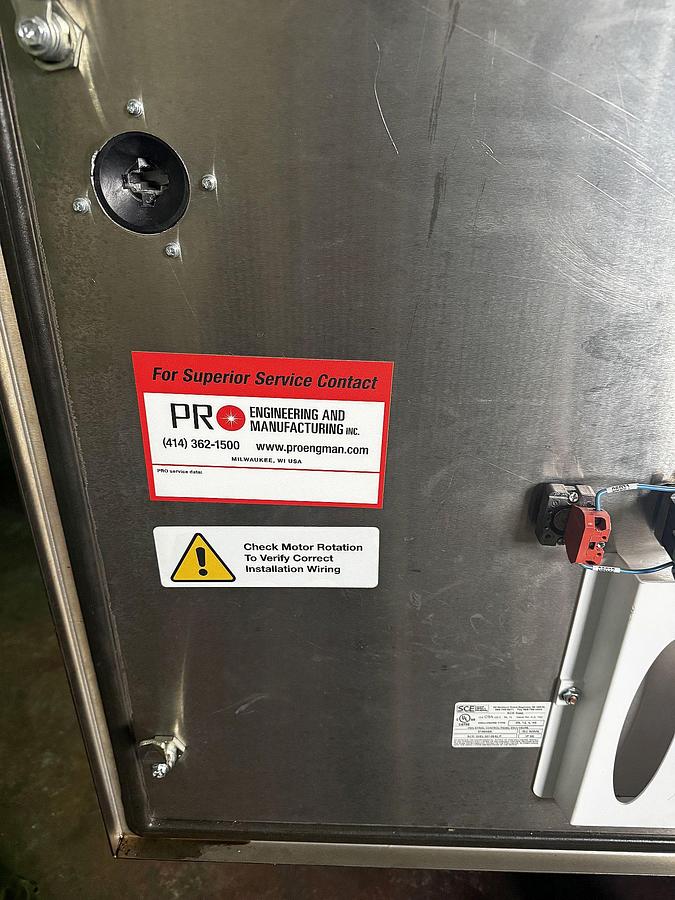 Used Used Pro Engineering Tunnel Pasteurizer