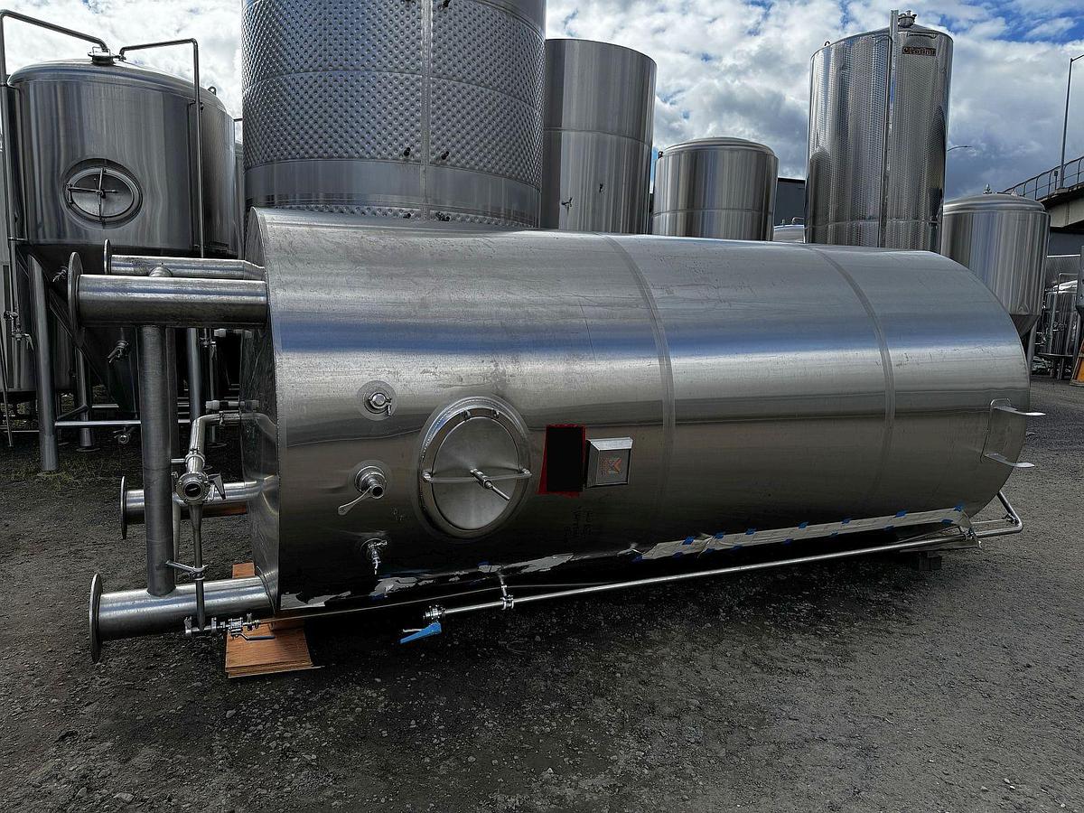 Used (1) Available - Used Marks Fabrication 60 bbl / 1860 Gal Jacketed Brite Tank