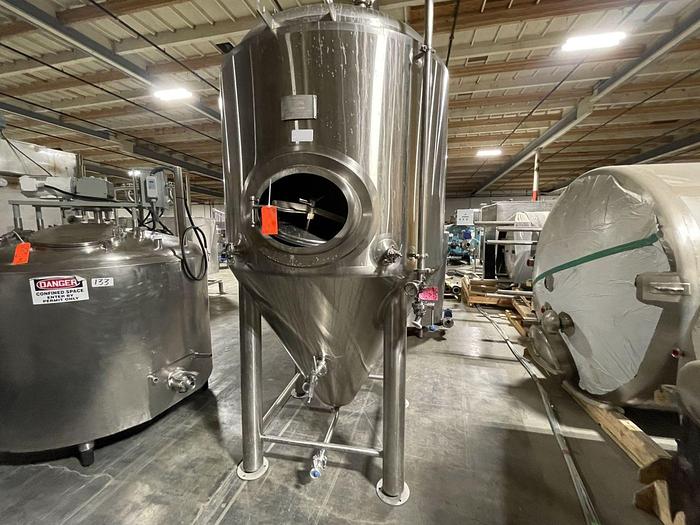 Used (2) Available - Used BSV Blackstone 15 bbl / 465Gal conical Jacketed Fermenter