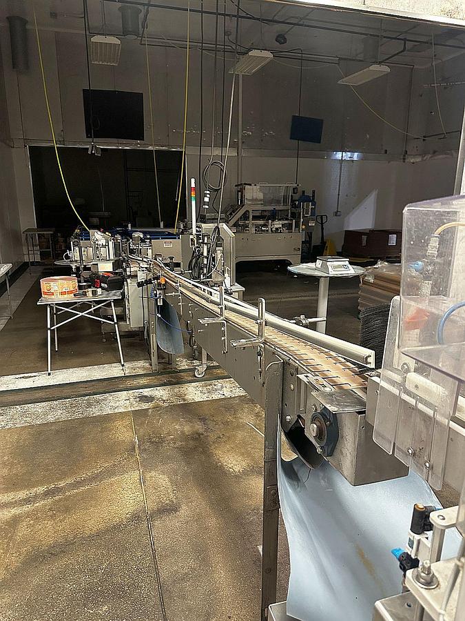 Used Used Wild Goose WG5 Canning line with Depal and Labeler