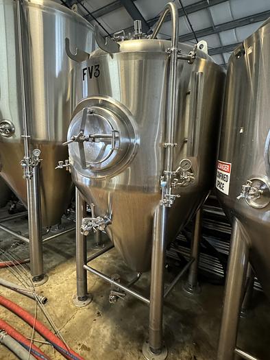 Used (3) available - Used PBST Pacific Brewery 10 bbl / 310 Gal conical fermenters