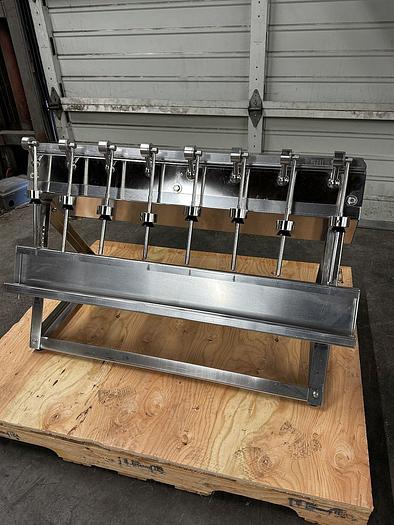 Used Used GAI MODEL2008 – Semi-Automatic 8 Spout Gravity Filler