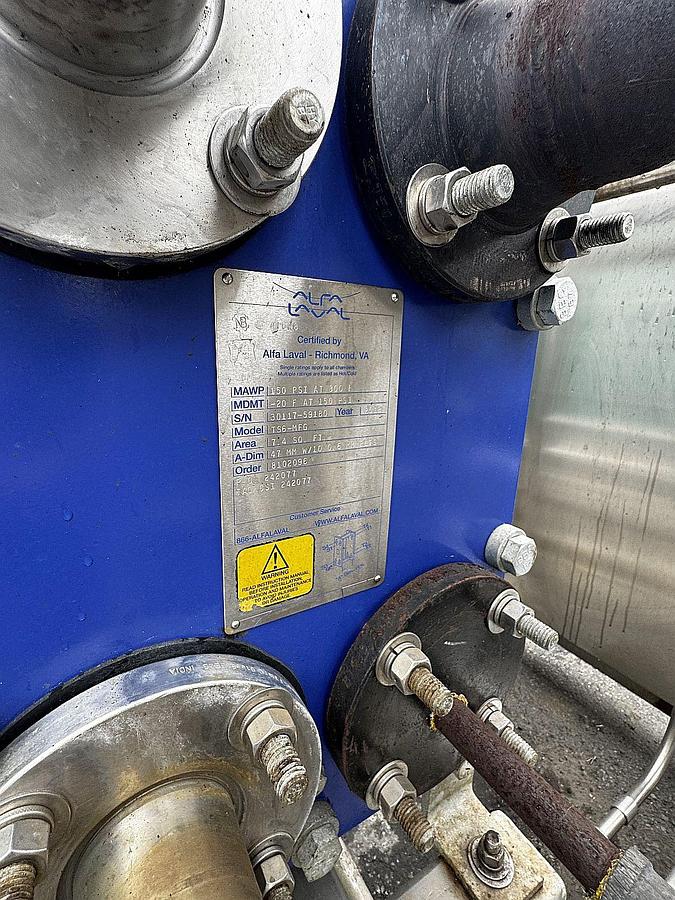 Used Used CSI Central States Industrial skid mount CIP system