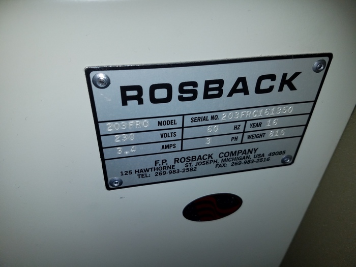 Used 2016 Rosback 203FRC & 250FA Saddlebinder