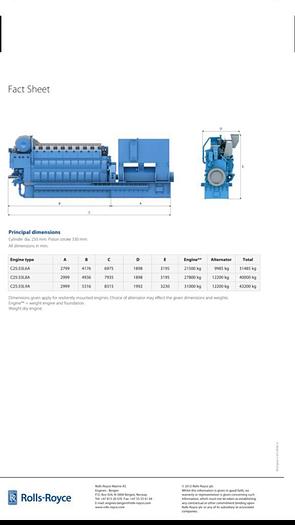 2013 Bergen Rolls Royce C25-33L6A
