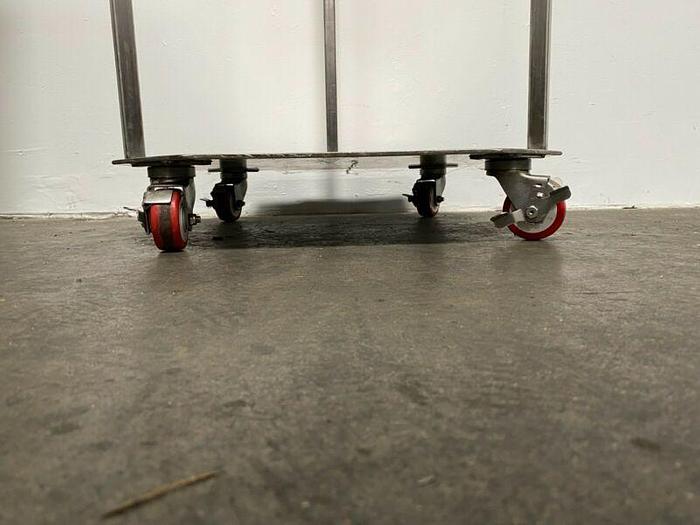 Used Stainless Steel 26" x 24" x 57" Cart w/ Casters