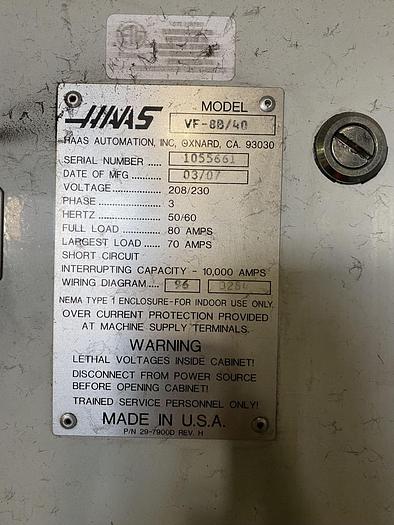 Used 2007 Haas VF-8