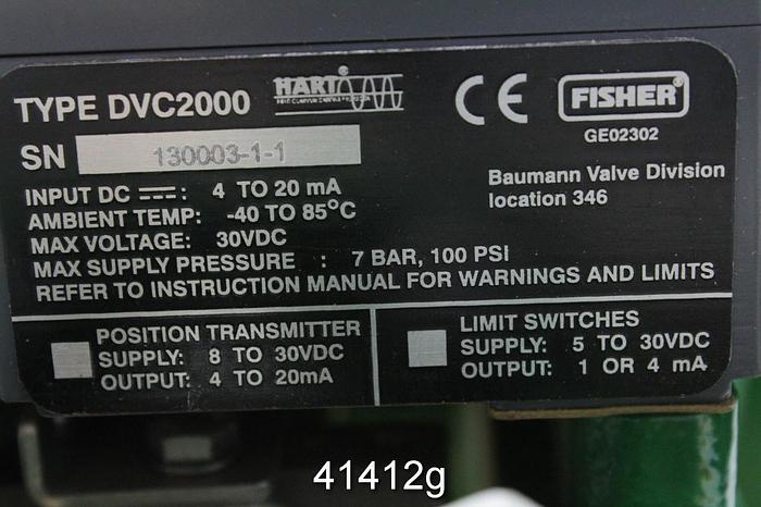 Unused Fisher Design GX 2" Steam Valve #41412