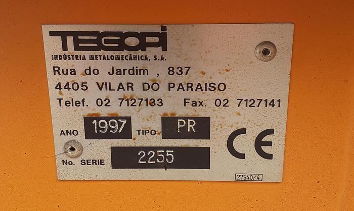 Usado Ponte Rolante Tegopi de 5+5 Ton