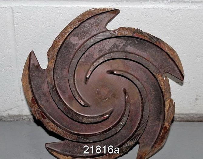 Used Goulds 3196 Impeller, 9", 5-Vane, Casting No.: 56381 (For 1x2x10 Pump) #21816