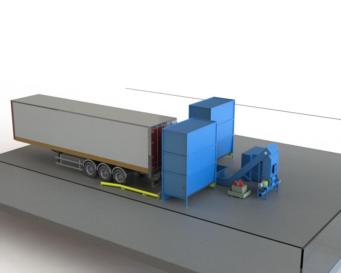 Gebraucht ENTLADESYSTEM FÜR SCHUBBODEN-LKW