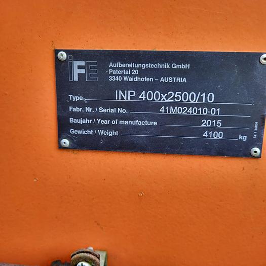 Used NICHT-EISEN-ABSCHEIDER WIRBELSTROM