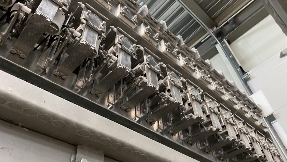 Used Newtec 14 channel weighing line