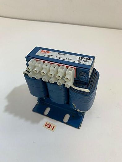 New MTE Corp. RL-00403 3-Phase Reactor Transformer 600V Max 60Hz 4 Amps 9.0mH