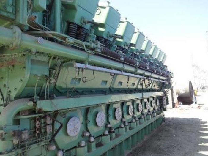 Used 72 MW 1996 Used Alsthom 16ZA40S Diesel Generator