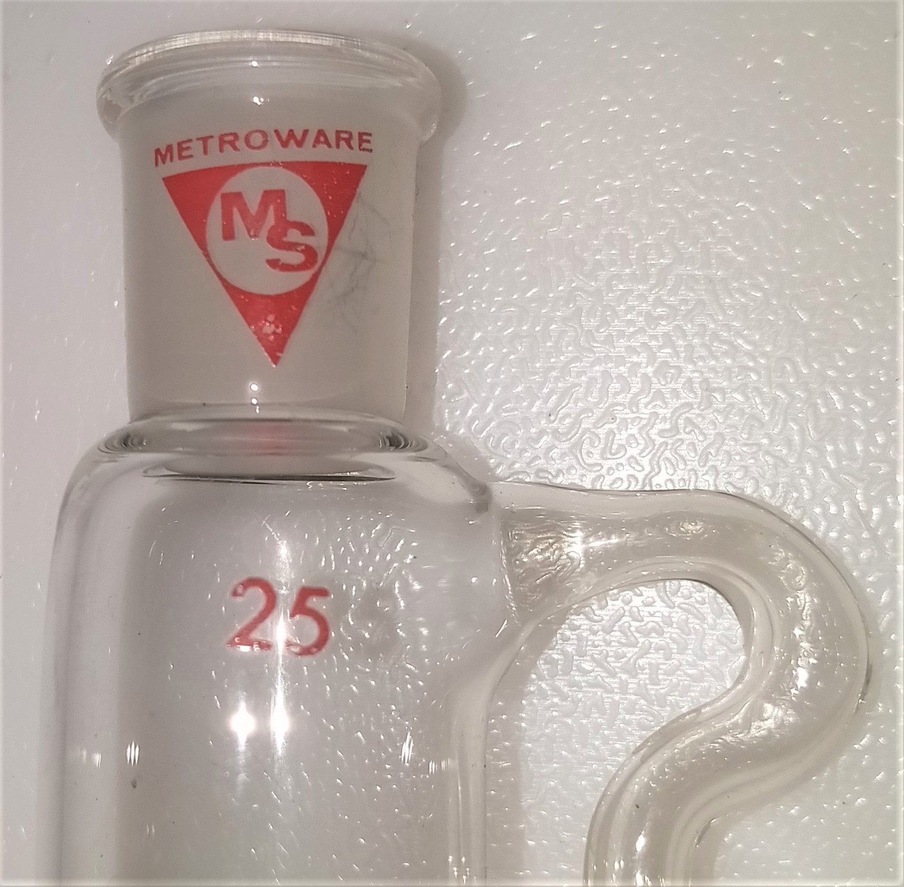 New Open Box MetroWare Addition Funnel with Pressure-Equalizing Arm - 25mL