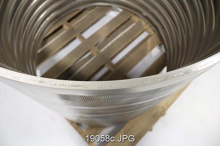 Used Bird 70 Pressure Screen Basket, .014" Slots, #19058