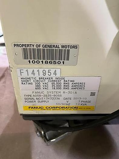 Used LOW HOUR 2013 FANUC R2000iB/250F WITH R30IA CONTROLLER, CLEANED AND TESTED