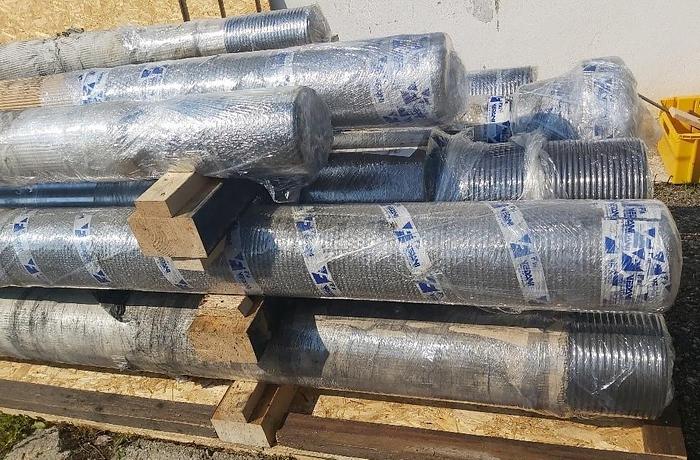 9 pcs spare columns and nuts for alu die-casting machines, Idra, Oleopress / OP Die Casting, new