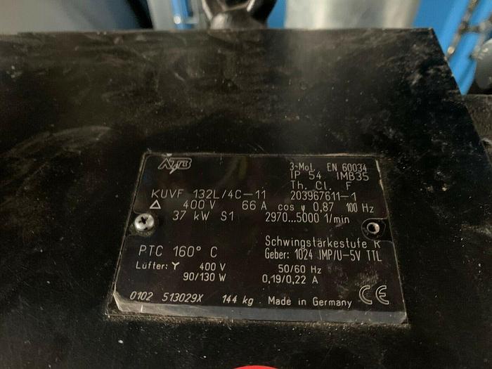 Used ATB KUVF 132l/4c-11 , 37KW 400V 66A ,Servo motor