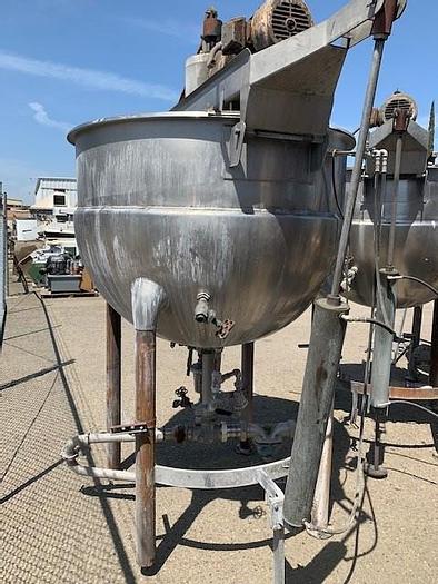 Used Hamilton 300 Gallon Stainless-Steel Jacketed Double Motion Mix Kettle