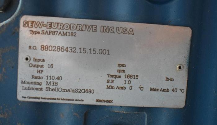 Used USED ROTARY AIR LOCK VALVE, SIZE: 14" X 14", STAINLESS STEEL, CLEAN-IN-PLACE