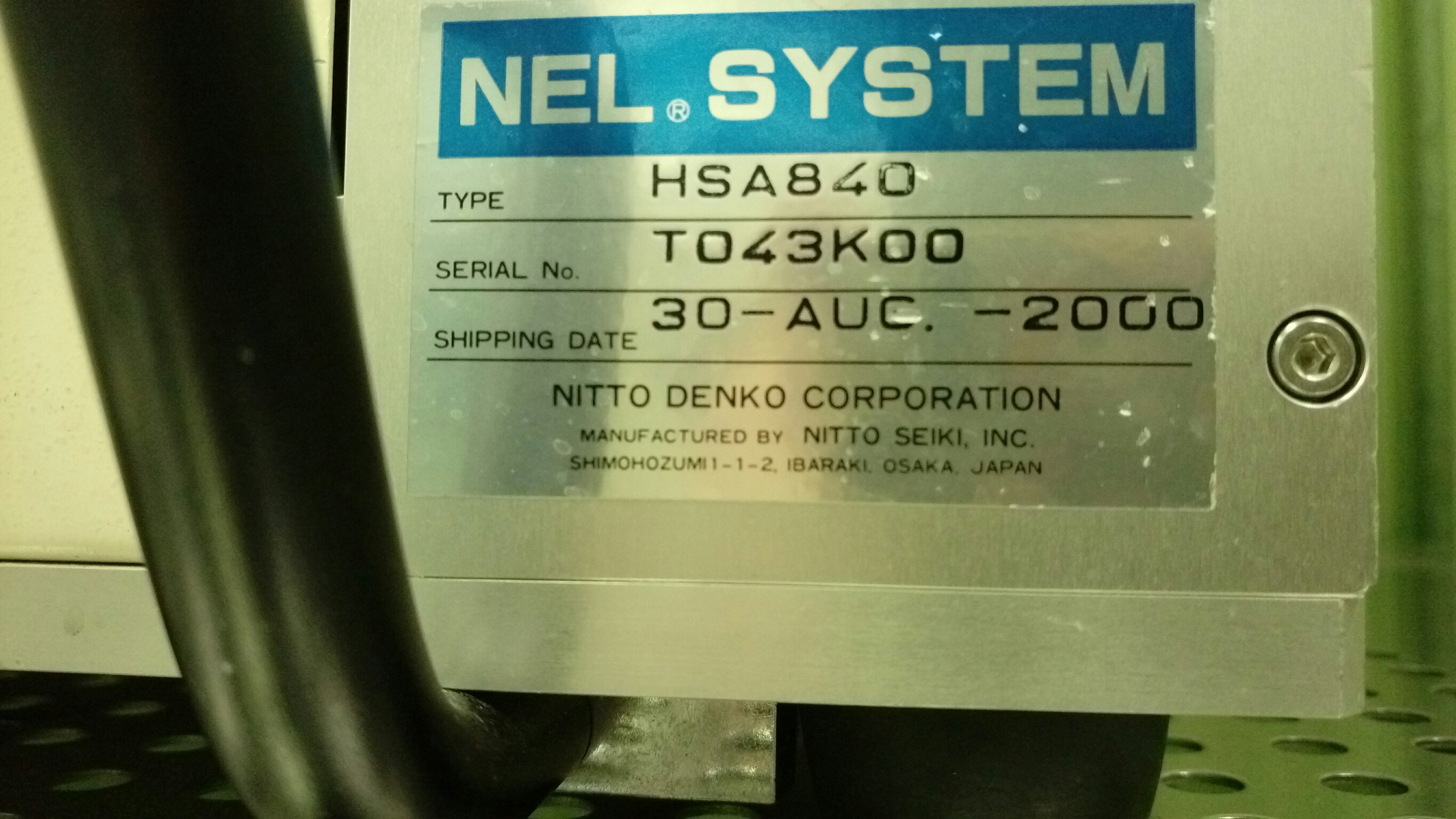 Used 2000 Nitto  HSA840 tape remover