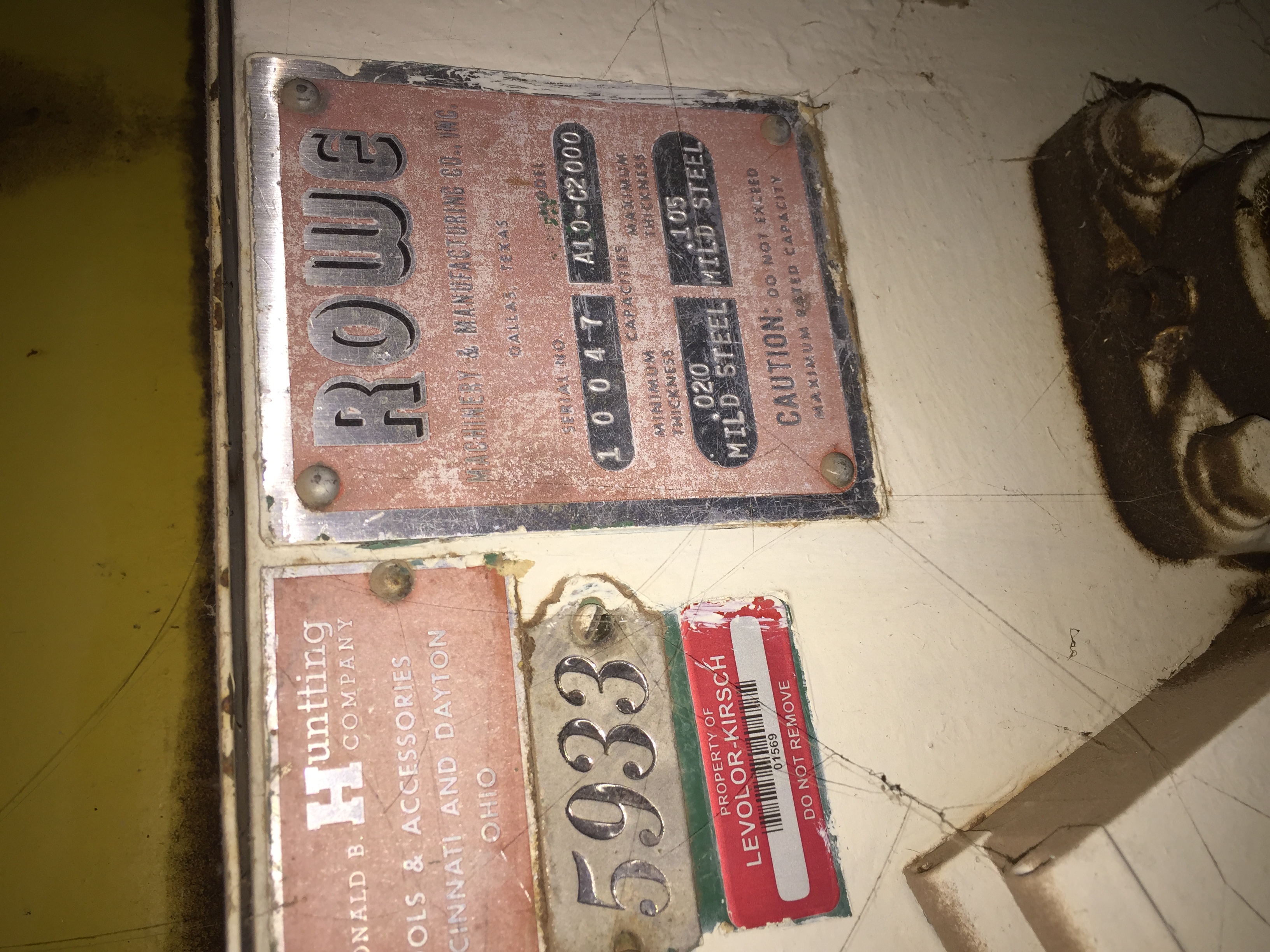 Used Rowe Mdl. A10-C2000 Cradle / Straightener