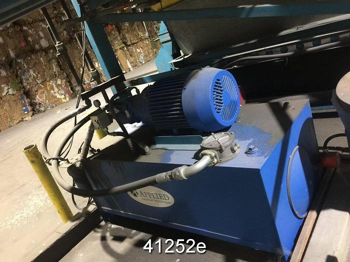 Used Conveyor System, Slat Type, With Wire Wolf #41252