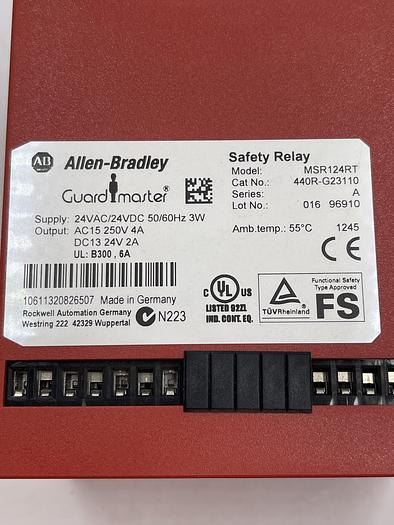 Used Allen-Bradley MSR124RT 440R-G23110