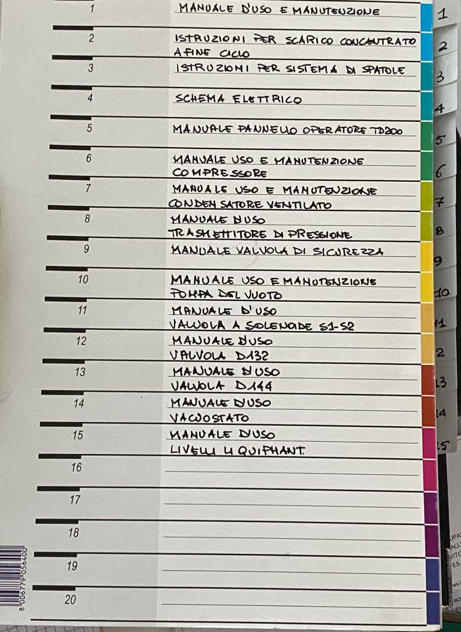 Usato Concentratore in continuo ITALSCHELL